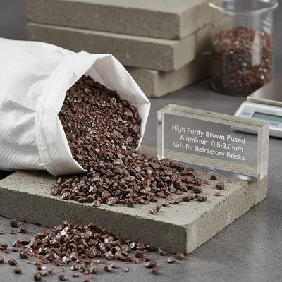 High Purity Brown Fused Aluminum Oxide 0.5-3.0mm Grit for Refractory Bricks